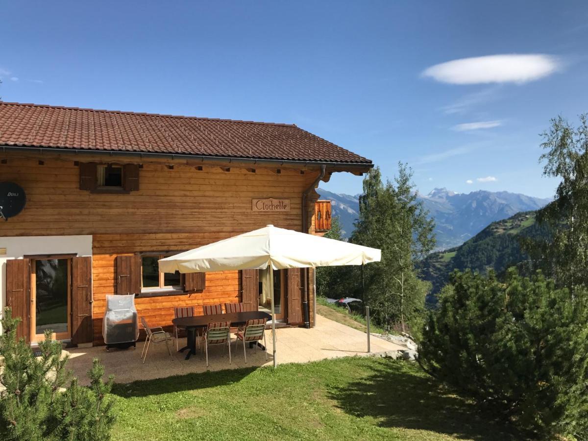 Chalet Clochette 4 Valles-Verbier La Tzoumaz Eksteriør billede