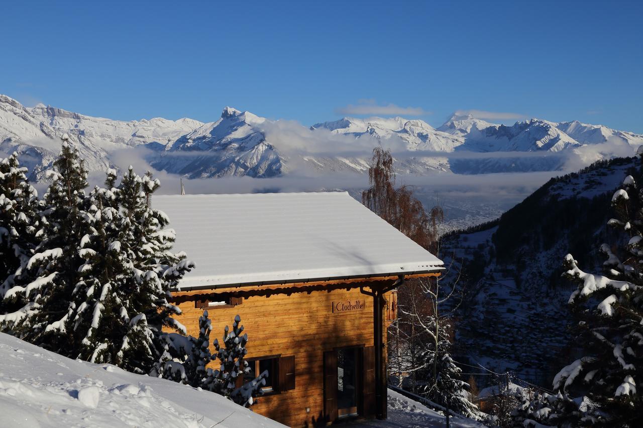 Chalet Clochette 4 Valles-Verbier La Tzoumaz Eksteriør billede